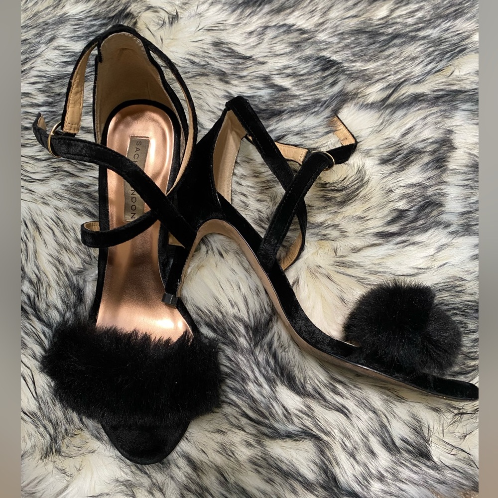 Fur style high heels